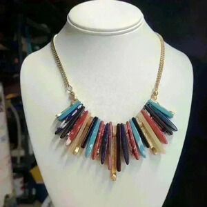 M&S Colorful Charms  necklace Vintage Style